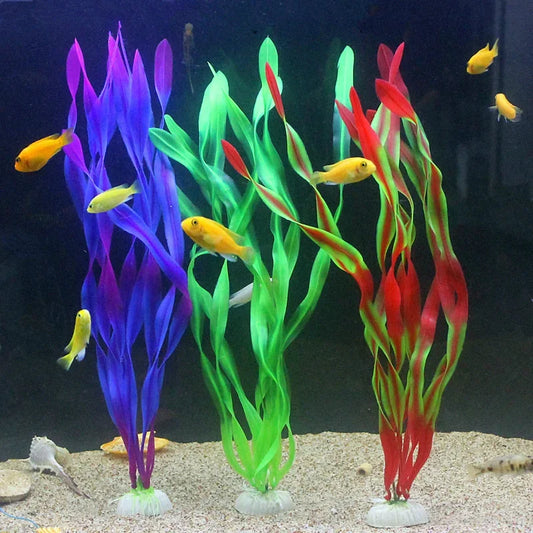 1PCS Artificial Plastic Water Plant Grass Aquarium Decorations Plants Fish Tank Grass Flower Ornament Decor Aquatic Accessories